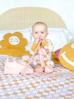Happy Daze Pink Bamboo Convertible Baby Pajama