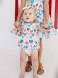 Maylen Poplin Bubble in Patriotic Bows
