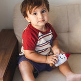 Stripe Boy Tee & Shorts Set