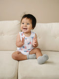 American Flag Print Bamboo Romper