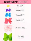 5.5" Oversize Scalloped Hair Bow | Clip or Headband