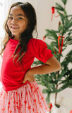 Puff Tee in Scarlet