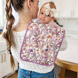 3 Pack Premium Burp Cloths - Flora