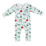 Christmas Safari Boys Footless Playsuit