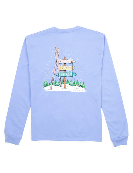 Girls Ski Directions LS Light Blue
