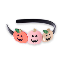 Triple Pumpkin Pastel Colors Headband