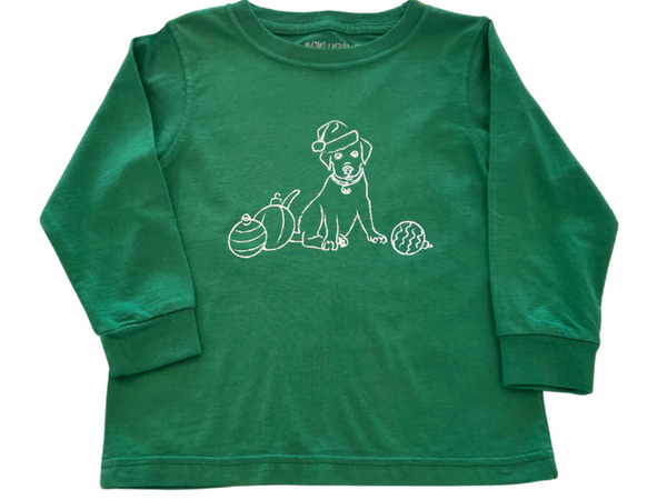 Green Santa Pup T-shirt