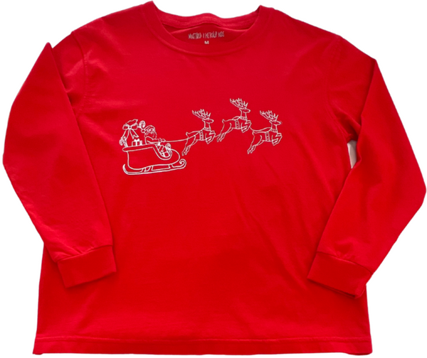 Red Santa Sleigh T-shirt