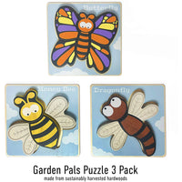 Garden Pals Puzzles 3-Pack - Chunky Pieces 5 piece Puzzles