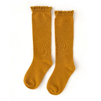 Marigold Lace Top Knee High Socks