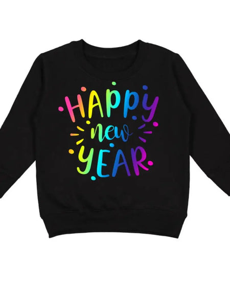 Happy New Year Confetti Sweatshirt - Kids New Year's Eve